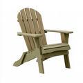 Adirondackstuhl 80 x 83 x 98 cm aus Kunststoff olivgrün für Garten mit breiten Armlehnen