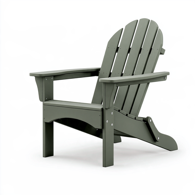 Adirondack Gartenstuhl 83 x 78 x 98 cm Olivgrün Kunststoff Wetterfest