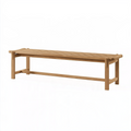 Sitzbank 180 cm aus Holz in Hellbraun - skandinavischer Stil